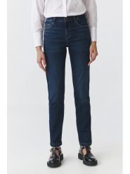 TATUUM Dżinsy "Saros" - Slim fit - w kolorze granatowym rozmiar: 44. Niebieskie jeansy Tatuum, z aplikacjami, ze skóry, klasyczne. Za 196.70 zł.