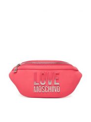 LOVE MOSCHINO Saszetka nerka JC4259PP0MKD0615 Różowy. Czerwone nerki i saszetki Love Moschino, bez wzorów, ze skóry, bez dodatków. Za 549.99 zł.