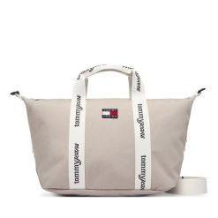 Torebka Tommy Jeans. Brązowe torebki klasyczne Tommy Jeans, bez wzorów, z jeansu, klasyczne, bez dodatków. Za 289.99 zł.