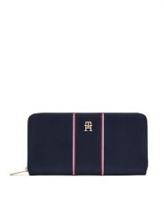 Tommy Hilfiger Portfel Th Icon Lrg Za Nylon Corp AW0AW17954 Granatowy. Niebieskie portfele Tommy Hilfiger, bez wzorów, z nylonu. Za 239.99 zł.