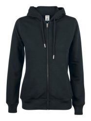 Clique Premium OC Hoody Full Zip Women — bluza rozpinana z bawełny organicznej. Czarne bluzy CLIQUE, s, bez wzorów, z bawełny, bez ramiączek, bez kaptura. Za 294.72 zł.