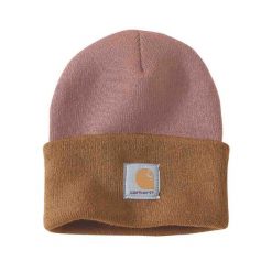 Czapka zimowa Carhartt Knit Cuffed Tow-Tone Beanie. Zielone czapki zimowe Carhartt, bez wzorów, sportowe. Za 97.99 zł.