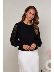 Soft Cashmere Sweter w kolorze czarnym rozmiar: 34/36. Czarne swetry Soft Cashmere, bez wzorów, z kaszmiru, klasyczne, bez ramiączek. Za 139.54 zł.