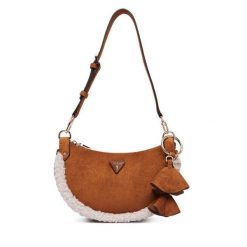 Torebka Guess. Brązowe torebki klasyczne Guess, z aplikacjami, klasyczne, bez dodatków. Za 494.99 zł.