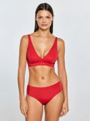 Góra od kostiumu kąpielowego czerwona Morra 603. Czerwone bikini BIG STAR, bez wzorów, sportowe. Za 99.99 zł.