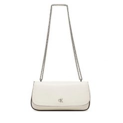 Torebka Calvin Klein. Białe kopertówki Calvin Klein, bez wzorów, wizytowe, bez dodatków. Za 429.99 zł.
