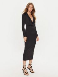 BARDOT Sukienka koktajlowa Lorel 59613DB Czarny Slim Fit. Czarne sukienki Bardot, m, bez wzorów, z syntetyku, wizytowe, bez kołnierzyka, bez ramiączek. Za 249.99 zł.