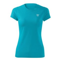 Damska koszulka do jazdy konnej York Nova. Niebieskie t-shirty sportowe YORK, l, bez wzorów, z materiału, bez ramiączek, na fitness i siłownię. Za 159.50 zł.