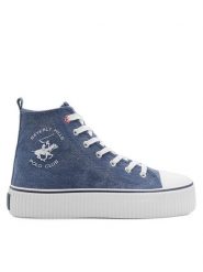 Beverly Hills Polo Club Trampki BHPC026M Niebieski. Niebieskie trampki Beverly Hills Polo Club, bez wzorów, z materiału, bez zapięcia. Za 149.99 zł.