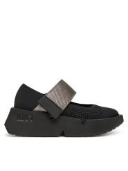 United Nude Półbuty Mega MJ 10724560117 Czarny. Czarne półbuty wsuwane United Nude, bez wzorów, z materiału, bez obcasa, na koturnie. Za 859.99 zł.