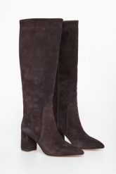 Kozaki damskie zamszowe TWINSET. Kozaki Twinset Milano, bez wzorów, z zamszu, bez obcasa, bez zapięcia. Za 1,669.00 zł.