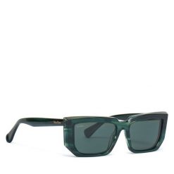 Okulary przeciwsłoneczne Max Mara. Zielone okulary przeciwsłoneczne Max Mara, bez wzorów. Za 719.99 zł.