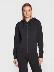 Guess Bluza V3RQ11 K7UW2 Granatowy Regular Fit. Niebieskie bluzy Guess, xs, z aplikacjami, z wiskozy, bez kaptura. Za 219.99 zł.