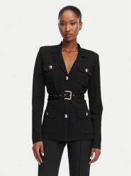 Elisabetta Franchi Marynarka MK-10B-62E2-V600 Czarny Slim Fit. Czarne marynarki i żakiety Elisabetta Franchi, bez wzorów, z poliamidu, bez ramiączek. Za 2,549.00 zł.