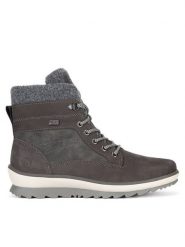 Remonte Botki R8477-45 Szary. Szare botki Remonte, bez wzorów, bez obcasa, na płaskiej podeszwie, bez zapięcia. Za 367.00 zł.