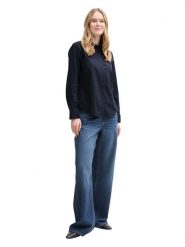 Tom Tailor Koszula w kolorze granatowym rozmiar: 40. Niebieskie koszule Tom Tailor, bez wzorów, bez kołnierzyka, bez ramiączek. Za 65.54 zł.