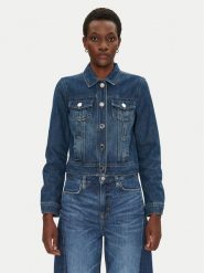 Morgan Kurtka jeansowa 251-VPIMI Niebieski Regular Fit. Niebieskie kurtki Morgan, bez wzorów, z bawełny, bez kaptura. Za 189.99 zł.