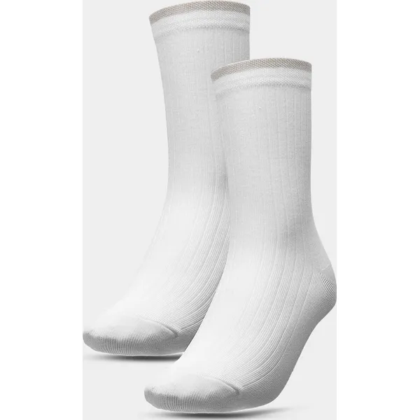 Skarpetki casual za kostkę z bawełną organiczną damskie. Skarpetki 4f, bez wzorów, z bawełny. W wyprzedaży za 29.99 zł.