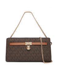 MICHAEL Michael Kors Torebka 32F5GNXC0B Brązowy. Brązowe kopertówki MICHAEL Michael Kors, bez wzorów, ze skóry, wizytowe, bez dodatków. Za 879.99 zł.