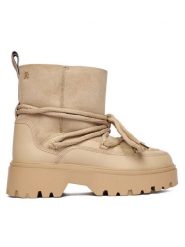 Tommy Hilfiger Śniegowce FW0FW08996 Beżowy. Brązowe śniegowce Tommy Hilfiger, bez wzorów, ze skóry, bez zapięcia. Za 899.99 zł.