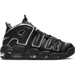 Buty Nike Uptempo '96 W DQ0839-001 czarne. Czarne buty treningowe Nike, bez wzorów, z materiału, bez zapięcia, do koszykówki. Za 1,354.96 zł.