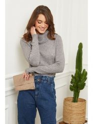 Soft Cashmere Golf w kolorze szarym rozmiar: 34/36. Szare swetry Soft Cashmere, bez wzorów, z kaszmiru, klasyczne, bez ramiączek. Za 129.95 zł.