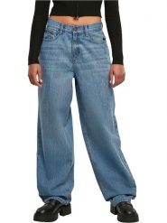 Urban Classics Dżinsy - Comfort fit - w kolorze niebieskim rozmiar: W27. Niebieskie jeansy Urban Classics, z aplikacjami, ze skóry, klasyczne, z podwyższonym stanem. Za 83.42 zł.