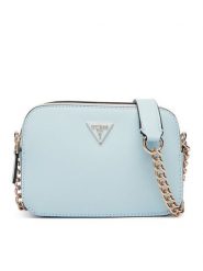 Guess Torebka Noelle II HWZG96 72140 Niebieski jasny. Niebieskie kopertówki Guess, z aplikacjami, ze skóry, wizytowe, bez dodatków. Za 549.99 zł.