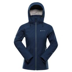 Kurtka damska trekkingowa softshell Alpine Pro Hoora 2. Niebieskie kurtki przejściowe sportowe Alpine Pro, bez wzorów, z softshellu, bez kaptura, trekkingowe. W wyprzedaży za 499.00 zł.