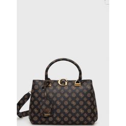 Guess torebka kolor brązowy. Brązowe shopper bag Guess, z aplikacjami, bez dodatków. Za 669.99 zł.