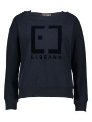 ELBSAND Bluza w kolorze granatowym rozmiar: XS. Niebieskie bluzy ELBSAND, xs, bez wzorów, bez ramiączek, bez kaptura. Za 97.05 zł.