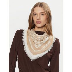 Chusta BOSS. Brązowe chusty Boss, bez wzorów. Za 309.99 zł.