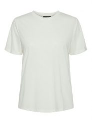 Pieces T-Shirt Anora 17148789 Biały Regular Fit. Białe t-shirty Pieces, m, bez wzorów, z wiskozy, bez kołnierzyka, bez ramiączek. Za 59.99 zł.