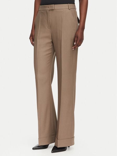 BOSS Spodnie materiałowe Talia5 50564488 Brązowy Regular Fit. Brązowe spodnie materiałowe Boss, bez wzorów, z lyocellu. Za 857.99 zł.