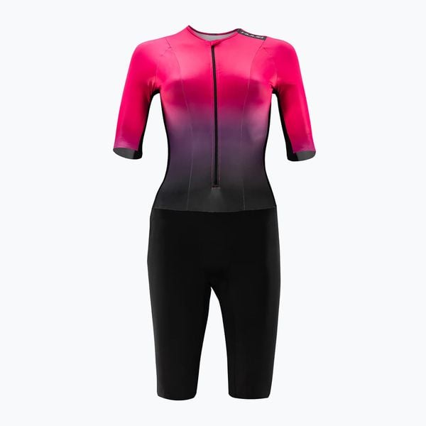 Kombinezon triathlonowy damski HUUB Collective Tri Suit. Czarne kombinezony HUUB, xs, bez wzorów, sportowe, bez kołnierzyka, bez ramiączek. Za 569.99 zł.