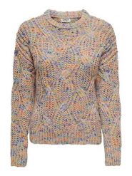 ONLY Sweter ze wzorem rozmiar: XS. Swetry ONLY, xs, bez wzorów, ze splotem, bez ramiączek. Za 83.62 zł.