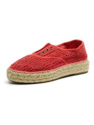 Natural world Espadryle w kolorze czerwonym rozmiar: 37. Czerwone espadryle Natural World, bez wzorów, bez obcasa. Za 130.99 zł.