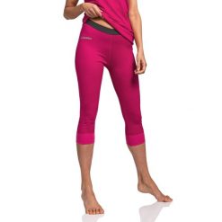 Legginsy termoaktywne 3/4 damskie Schöffel Sport Merino. Czerwone bielizna termoaktywna damska Schöffel, bez wzorów, sportowe. Za 349.99 zł.