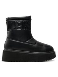 LOVE MOSCHINO Botki JA24266I0LIE0000 Czarny. Czarne botki Love Moschino, bez wzorów, z materiału, bez obcasa, na płaskiej podeszwie, bez zapięcia. Za 649.99 zł.