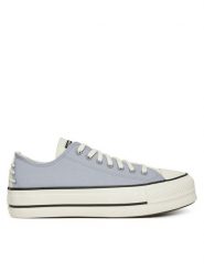 Converse Trampki Chuck Taylor All Star Lift Platform Crafted Laces A12553C Fioletowy. Fioletowe trampki Converse, bez wzorów, z materiału, retro, bez zapięcia. Za 269.99 zł.