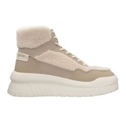 Buty Lee Cooper LCJ-24-47-3146LA beżowy. Brązowe śniegowce bez wzorów, z polaru, bez zapięcia. Za 292.01 zł.
