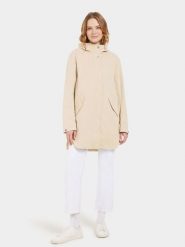 Didriksons Parka "Naomi" w kolorze beżowym rozmiar: 40. Brązowe płaszcze Didriksons, bez wzorów, bez kaptura. Za 349.95 zł.