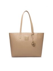Beverly Hills Polo Club Torebka CEO-BHPC-L-008-09 Beżowy. Brązowe shopper bag Beverly Hills Polo Club, bez wzorów, z materiału, bez dodatków. Za 229.99 zł.
