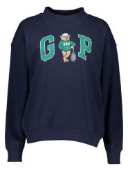 GAP Bluza w kolorze granatowym rozmiar: L/XL. Niebieskie bluzy bez kaptura GAP, l, bez wzorów, bez kaptura. Za 154.95 zł.