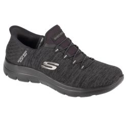 Tenisówki Skechers Model Slip-ins Summits- Dazzling Haze Kolor Czarny. Czarne buty sportowe lifestyle Skechers, bez wzorów, sportowe, bez zapięcia. Za 329.99 zł.