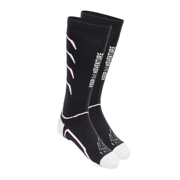 Skarpety narciarskie damskie KADVA Woolan W. Czarne skarpetki KADVA, bez wzorów. Za 49.99 zł.