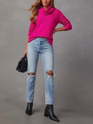 Milan Kiss Sweter w kolorze różowym rozmiar: S. Różowe swetry Milan Kiss, s, bez wzorów, bez ramiączek. Za 166.10 zł.