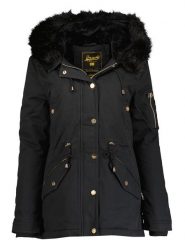 Geographical Norway Parka "Boldina" w kolorze czarnym rozmiar: XXL. Czarne płaszcze Geographical Norway, xxl, bez wzorów, bez kaptura. Za 291.25 zł.