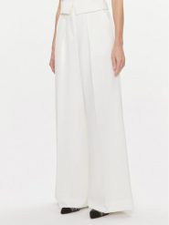 KARL LAGERFELD Spodnie palazzo 240W1006 Biały Relaxed Fit. Białe spodnie materiałowe KARL LAGERFELD, bez wzorów, z materiału. Za 1,399.00 zł.