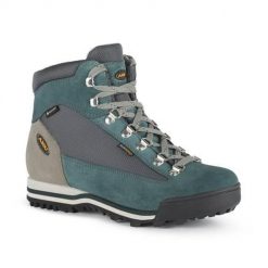 Buty trekkingowe damskie Aku Ultra Light Micro Gtx. Niebieskie buty trekkingowe Aku, bez wzorów, z gore-texu, przed kolano, bez zapięcia, trekkingowe, gore-tex. Za 819.25 zł.